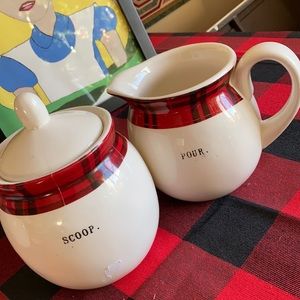 Rae Dunn Christmas pottery set